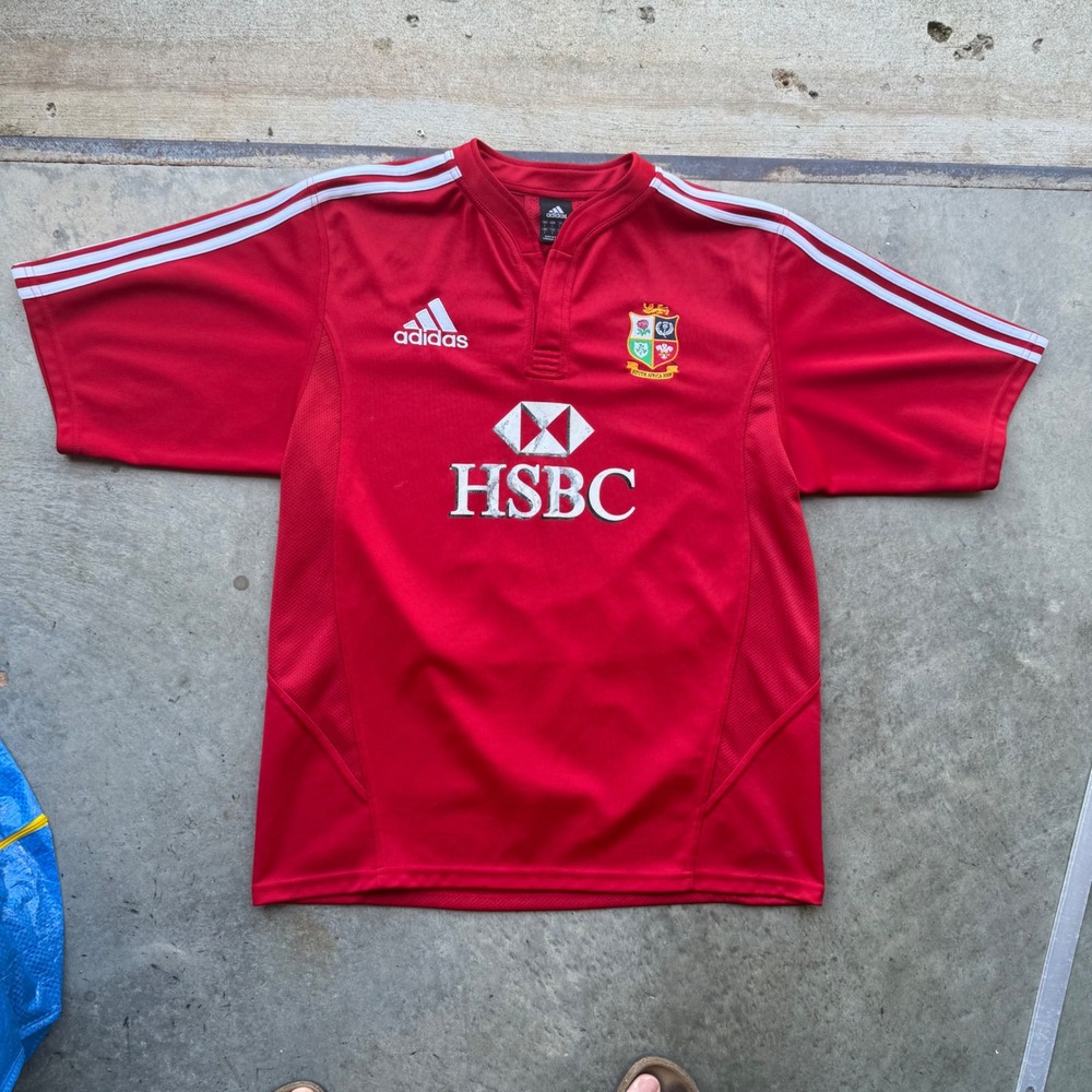 Adidas British & Irish Lions 2009 South Africa Tour Rugby Jersey Red Mens L
